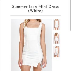 White denim dress 🔥